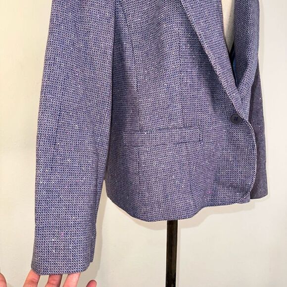 Vintage Pendleton Purple Wool Tweed Blazer Womens Pastel Preppy Career - Picture 4 of 12